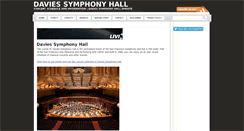 Desktop Screenshot of daviessymphonyhall.org